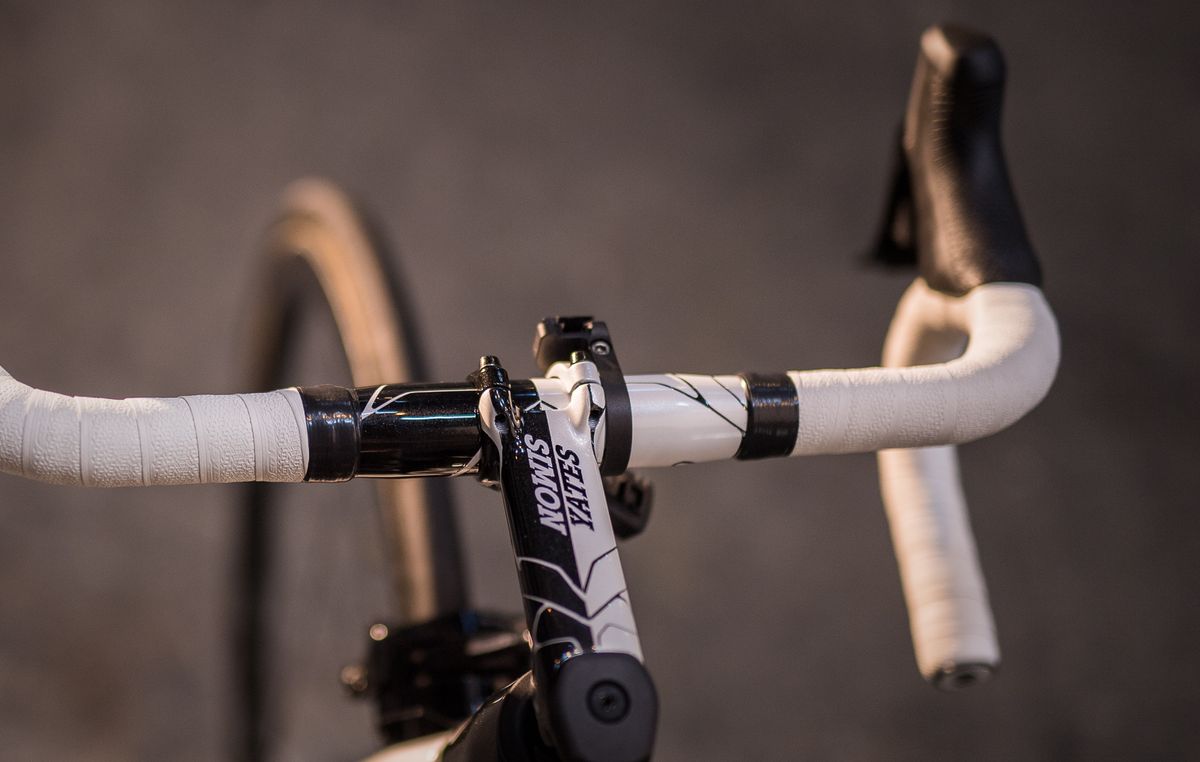 Half and half for the handlebars and stem
