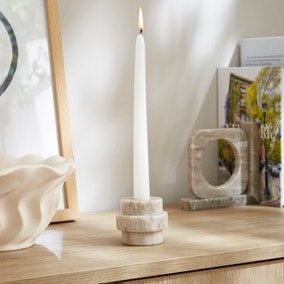 Round Marble Candlestick Holder