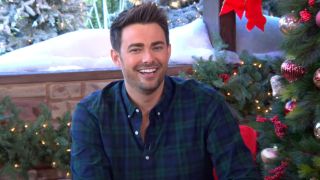 Jonathan Bennett promotes Hallmark's The Christmas House.