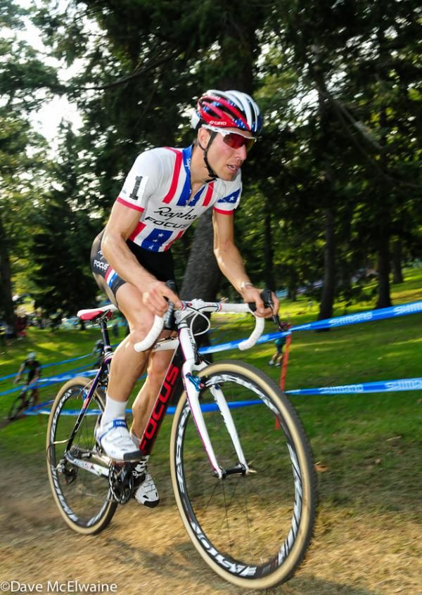 Jeremy Powers (Rapha Focus) climbing out of the saddle