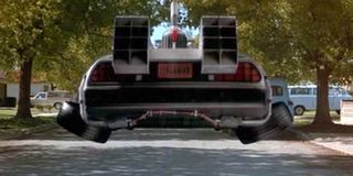 Back to The Future ending with the flying DeLorean