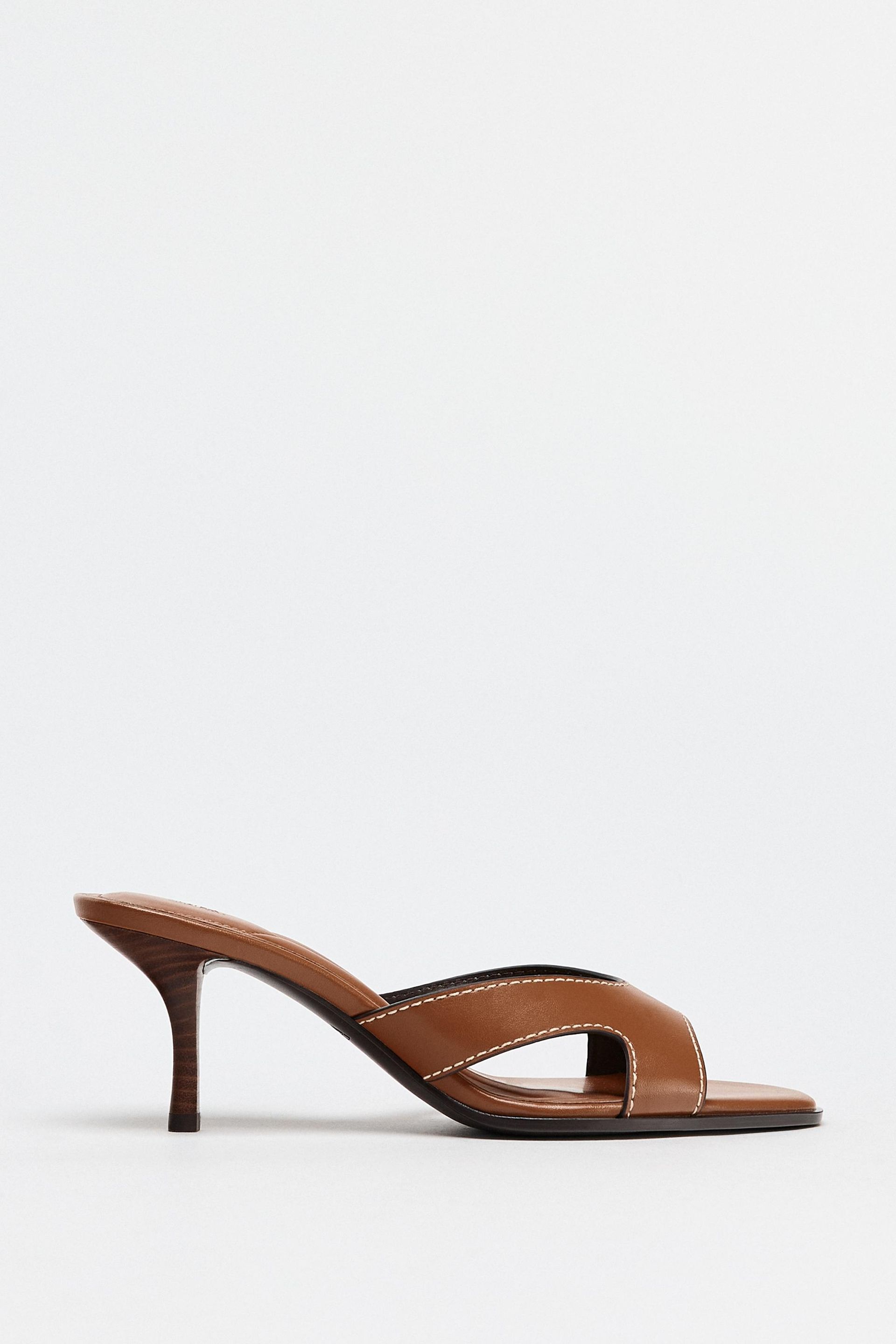 Stitched Heel Sandals