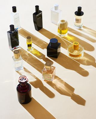 Variety of perfumes.