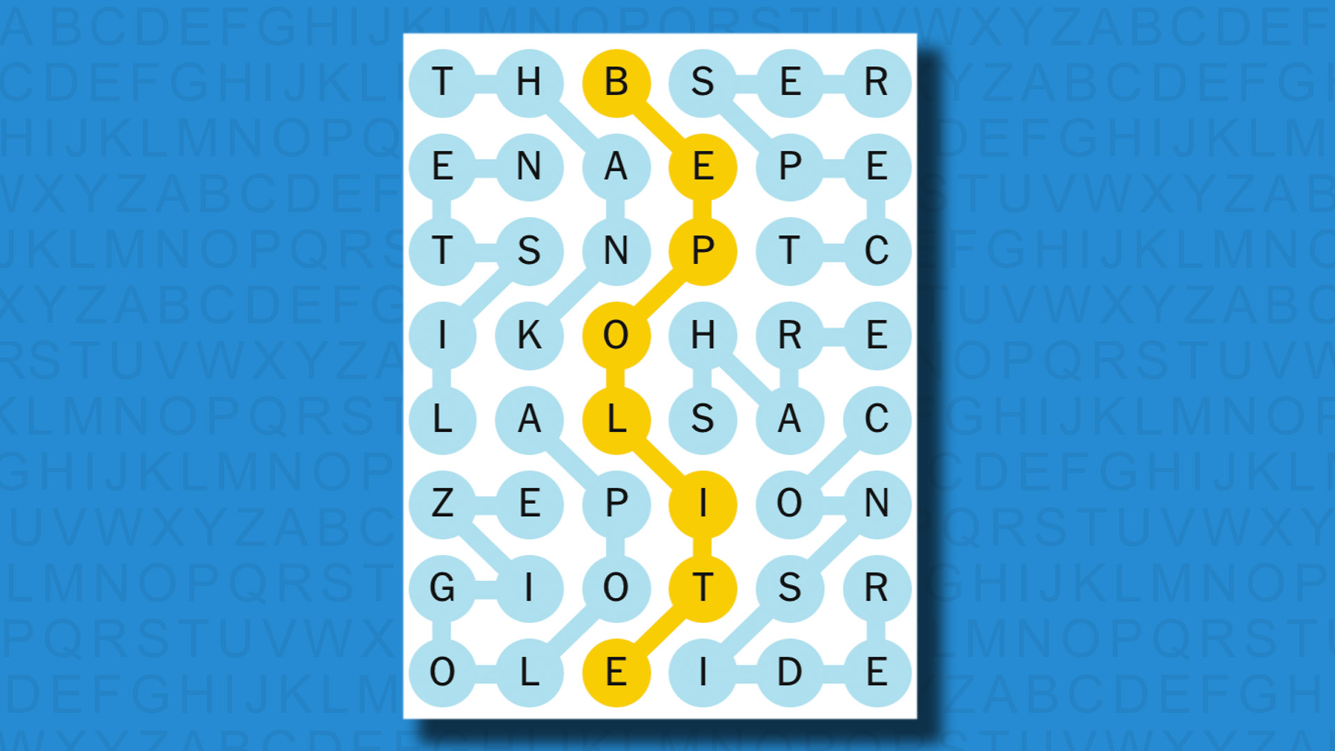 NYT Strands answers for game 464 on a blue background