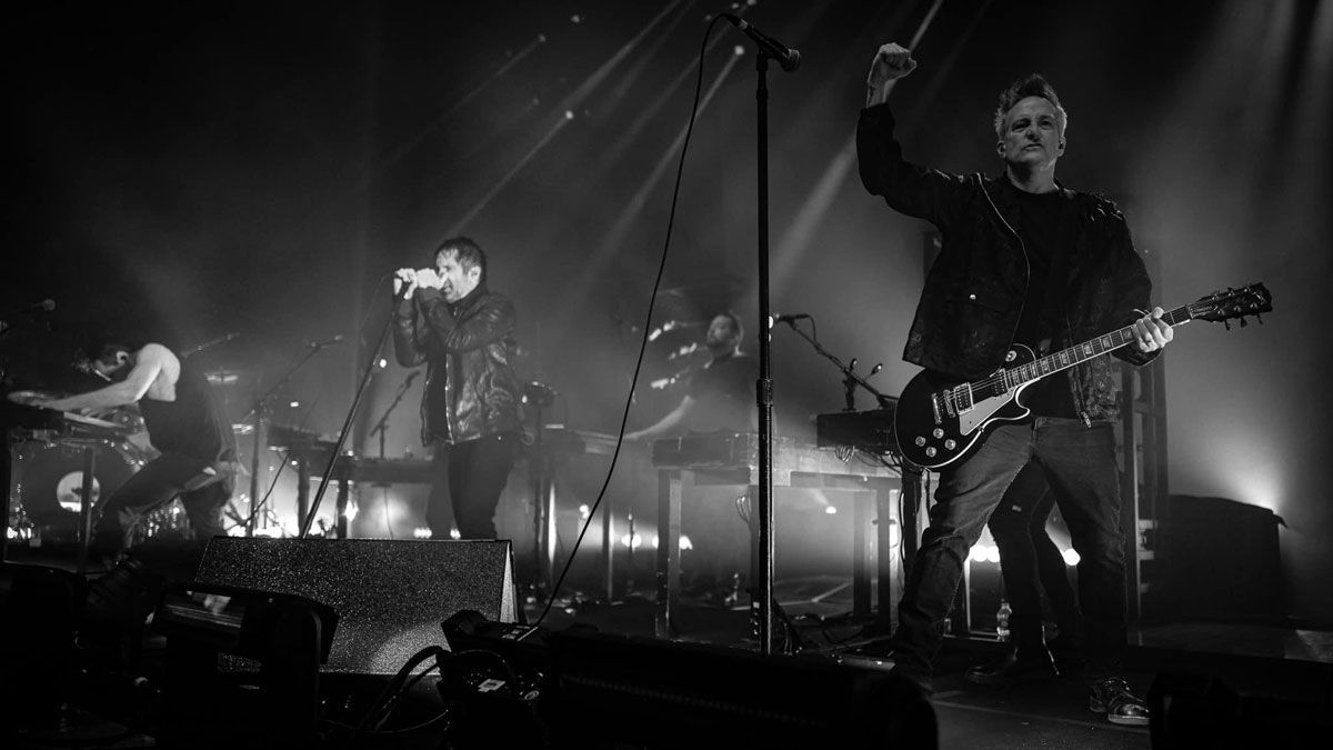 Nine Inch Nails and Richard Patrick perform at the Rock and Roll Hall of Fame in 2022