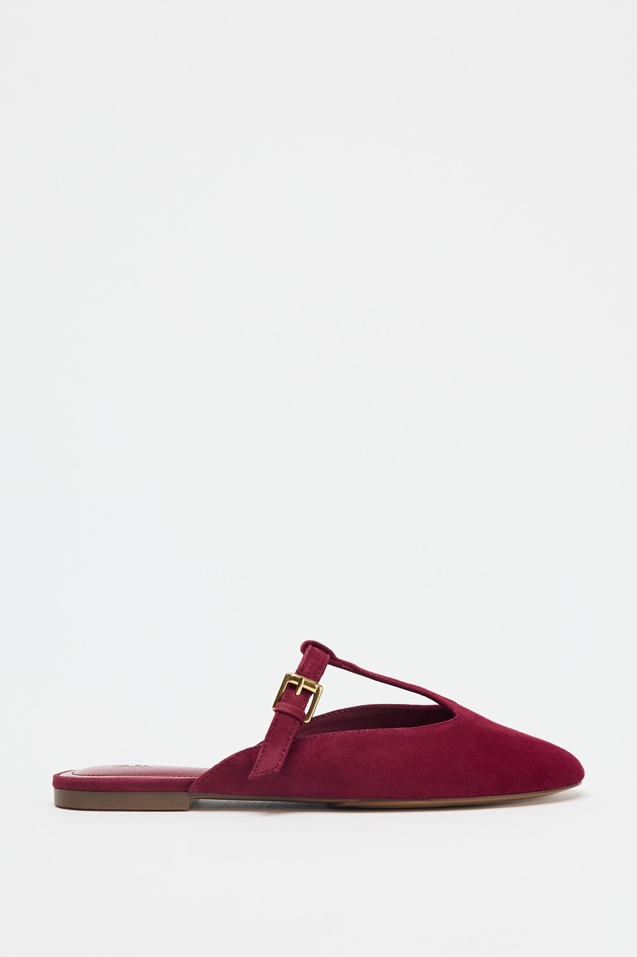 Suede Strap Slingbacks