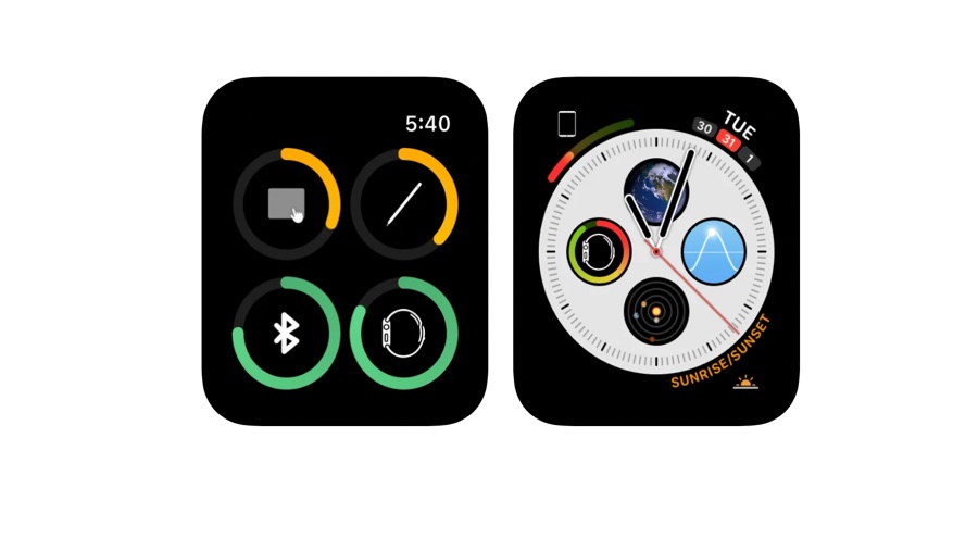 Skjermbilder av Cloud Battery på Apple Watch.