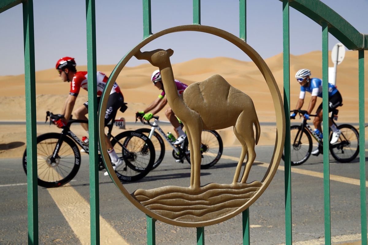 UAE Tour 2022 4th Edition 1st stage Madinat Zayed Madinat Zayed 185 km 20022022 Scenery photo Luca BettiniSprintCyclingAgency2022