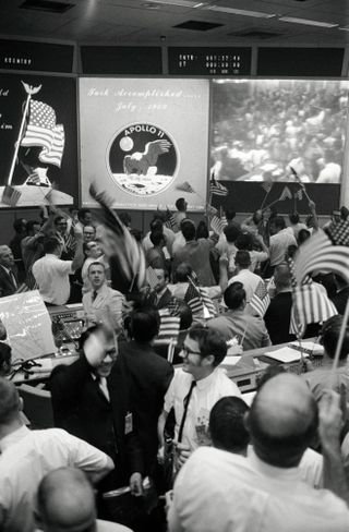 Apollo 11 Flight Controllers Celebrate