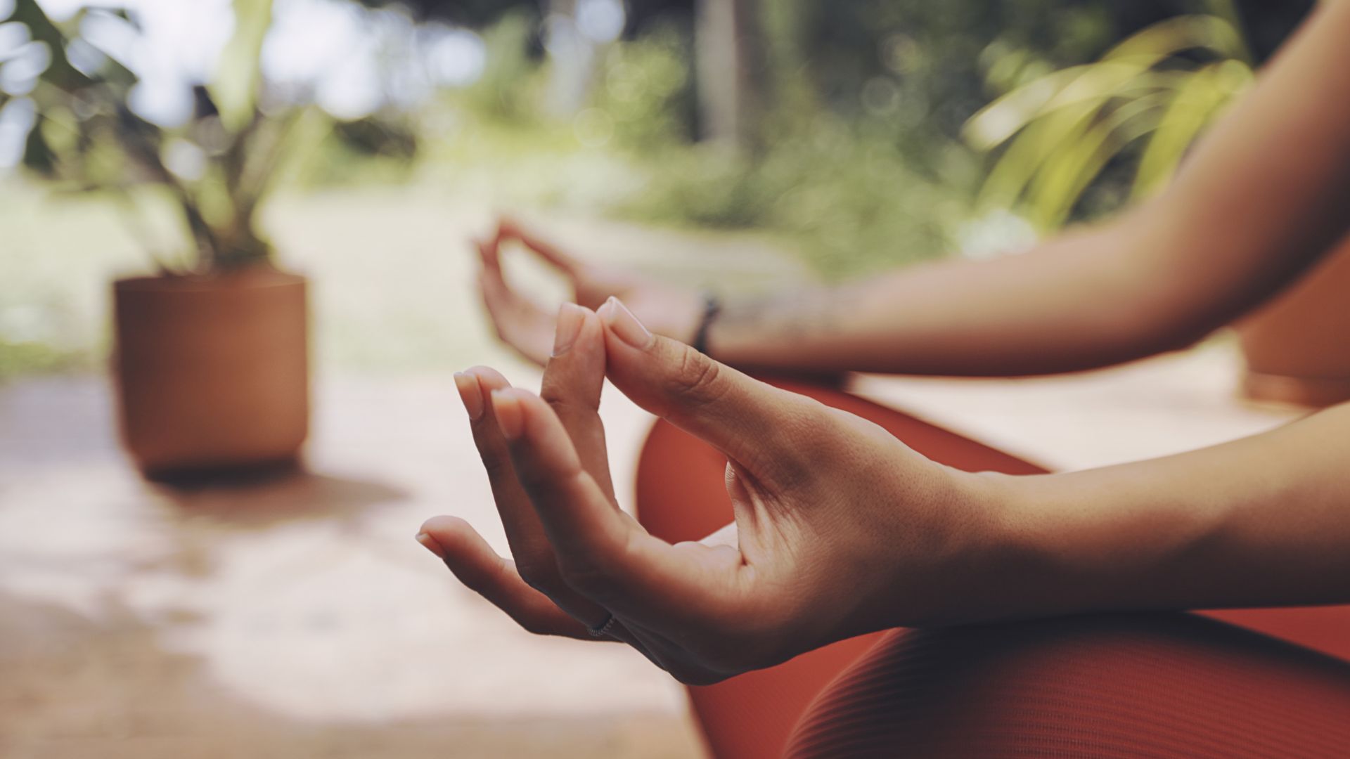 woman meditating