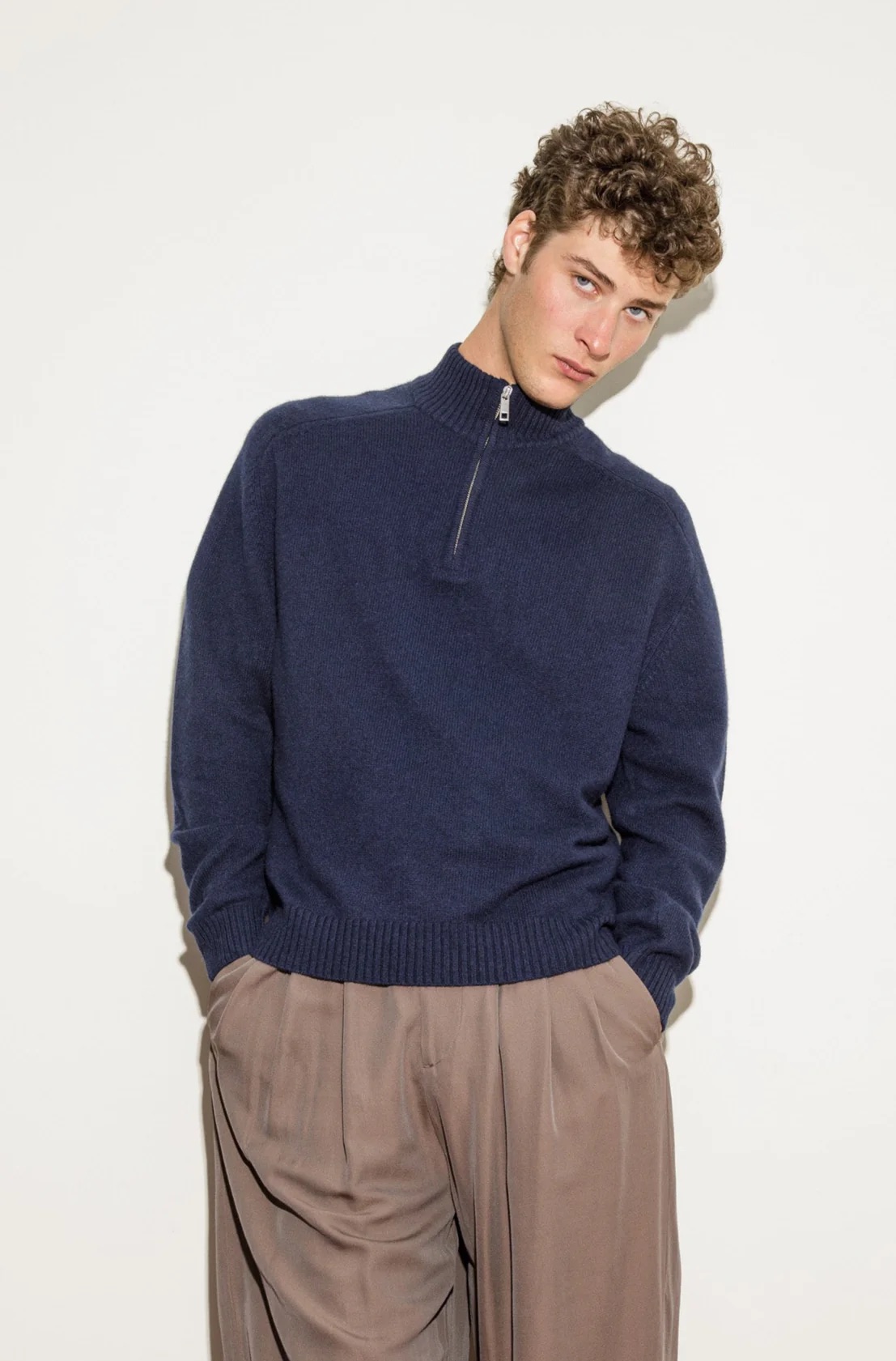 Kiltane, Balmoral Cashmere Half Zip Jumper 
