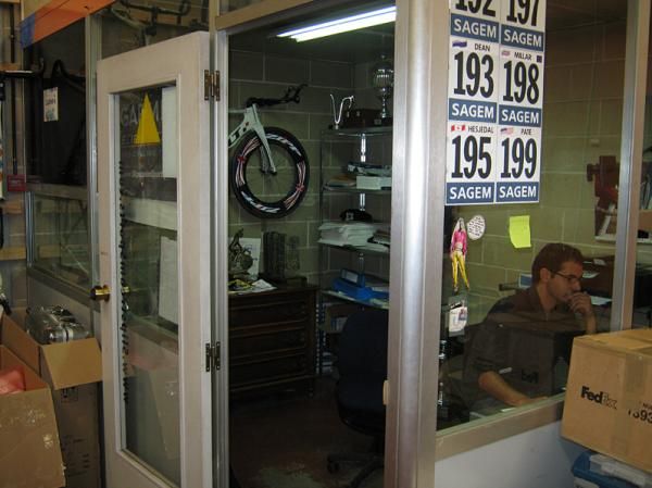 This small office is the nerve centre of Garmin-Transitions' logistics and planning