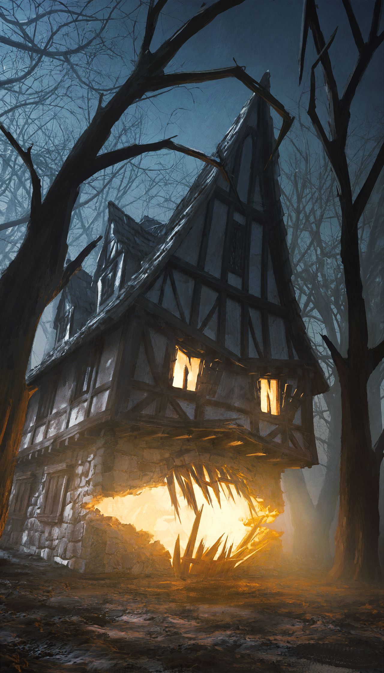 A haunted house opens it jagged maw in the D&amp;D Monster Manual 2024.