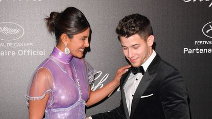 cannes, france may 17 priyanka chopra and nick jonas attend the chopard party during the 72nd annual cannes film festival on may 17, 2019 in cannes, france photo by george pimentelwireimage