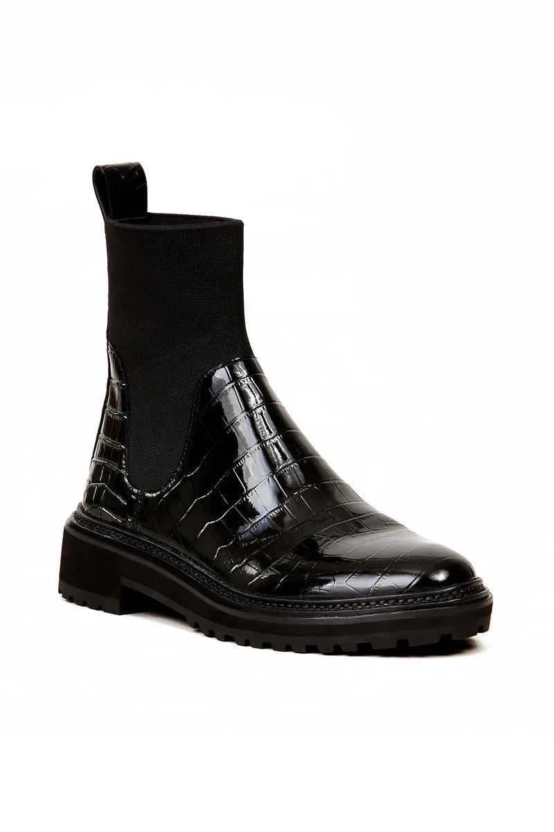 Loeffler Randall Bridget Black Chelsea Combat Boot