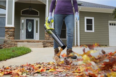 Ryobi ONE+ 100 MPH 280 CFM Variable-Speed 18-Volt Lithium-Ion Cordless Jet Fan Leaf Blower 4Ah Battery and Charger Included