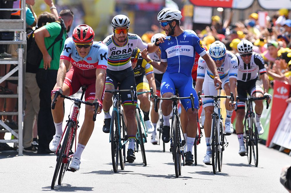 Fernando Gaviria (Quick-Step Floors) wins the opening stage at the 2018 Tour de France