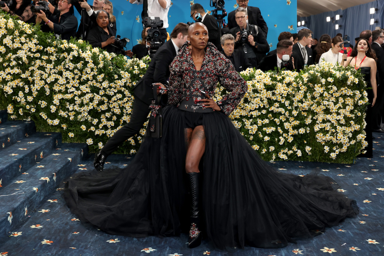NEW YORK, NEW YORK - MAY 05: Cynthia Erivo attends the 2025 Met Gala Celebrating "Superfine: Tailoring Black Style" at Metropolitan Museum of Art on May 05, 2025 in New York City. (Photo by John Shearer/WireImage)
