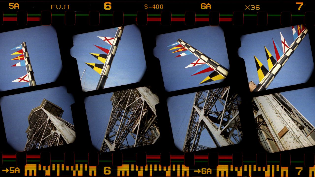 A film negative from the Viewmaster Stereo camera