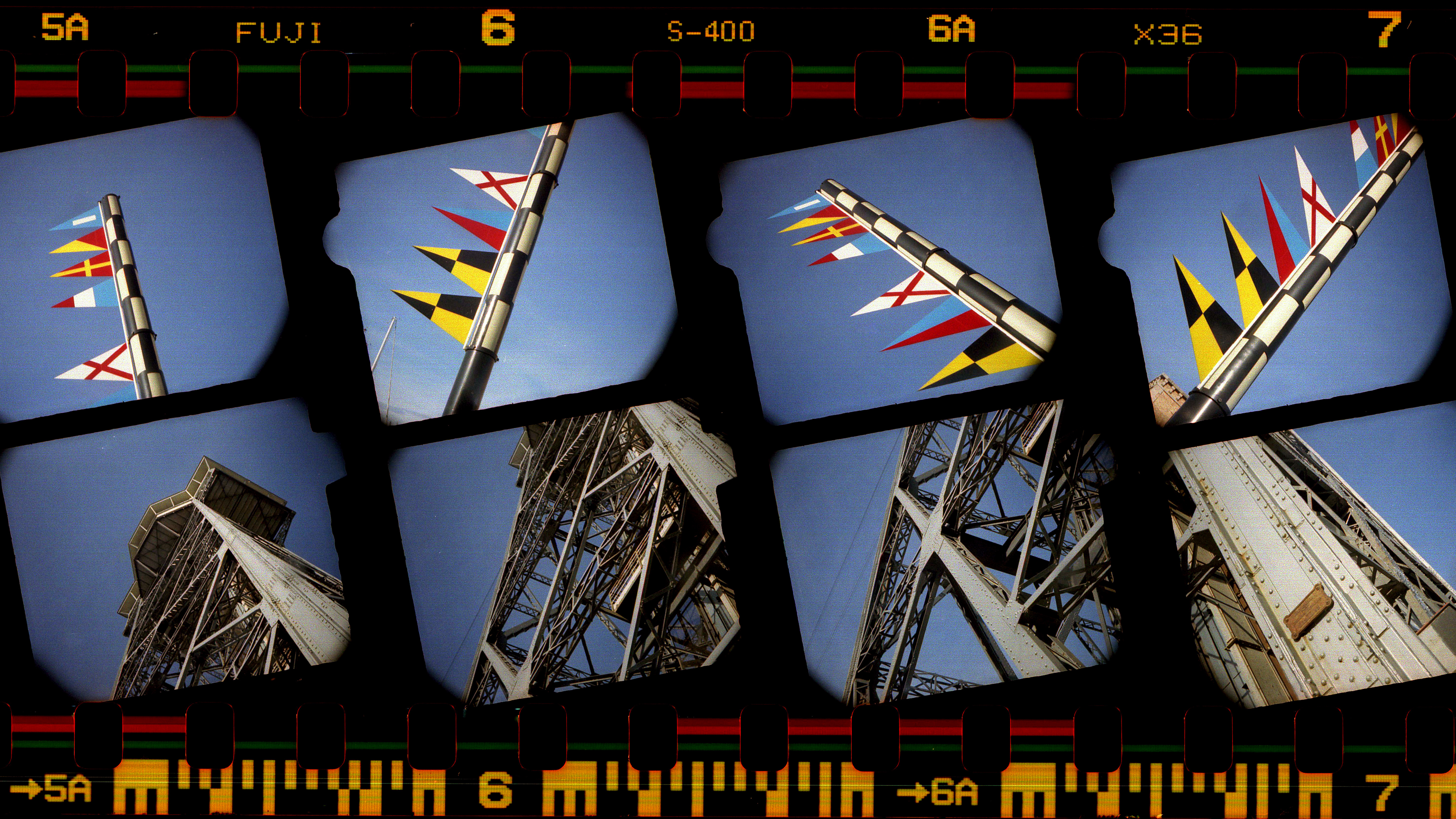 A film negative from the Viewmaster Stereo camera