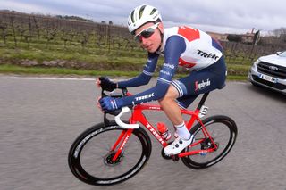 Trek-Segafredo’s Niklas Eg acknowledges the camera on stage 1 of the 2020 Tour de la Provence