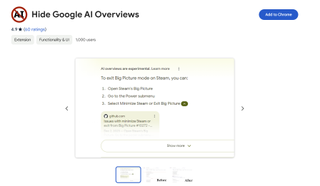 Hide AI Overviews