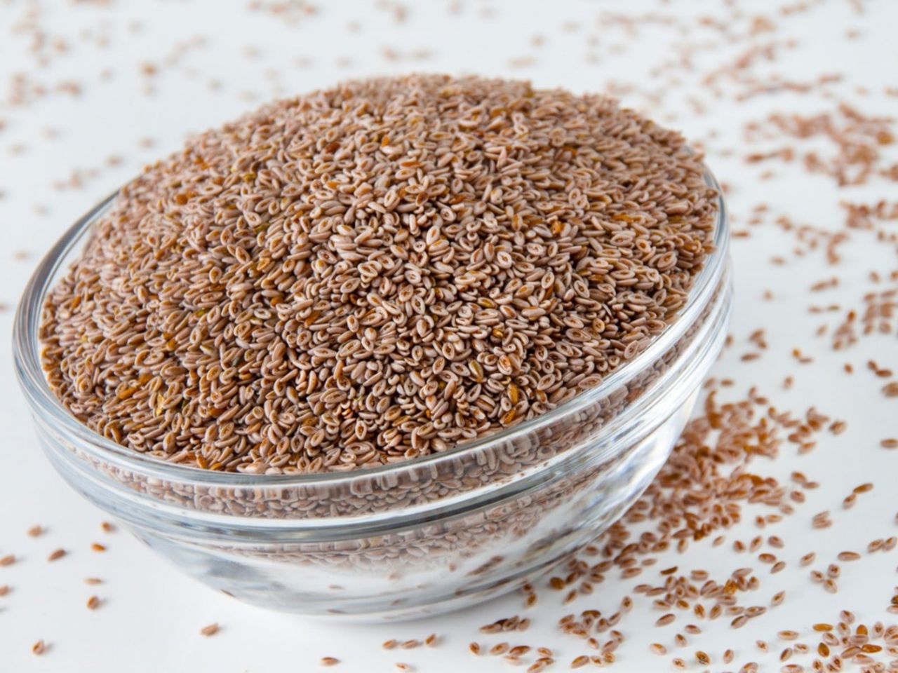 Bowl Of Indianwheat Psyllium Seeds