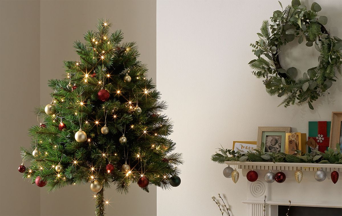 Argos is selling a half Christmas tree for people with children and ...