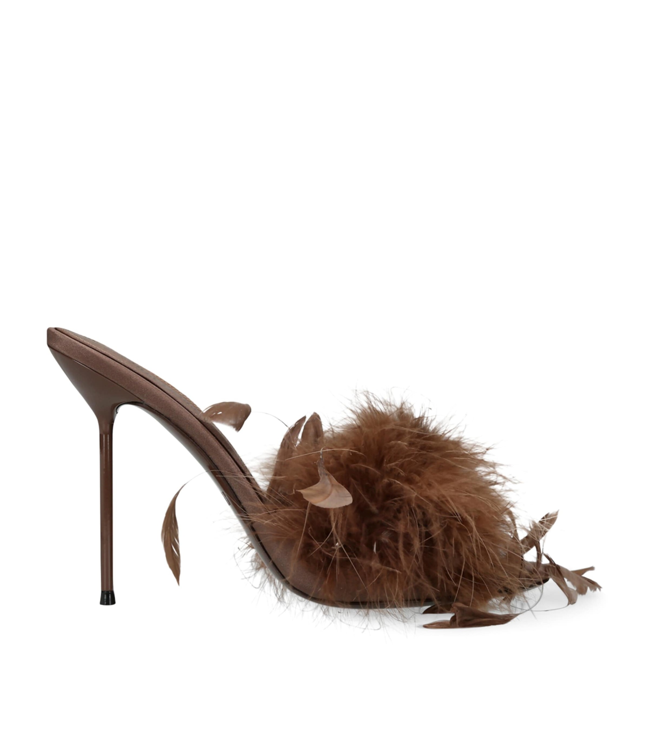Paris Texas Feather Lidia Mules 105