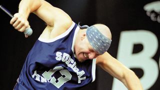 A photo of Suicidal Tendencies frontman Mike Muir on stage