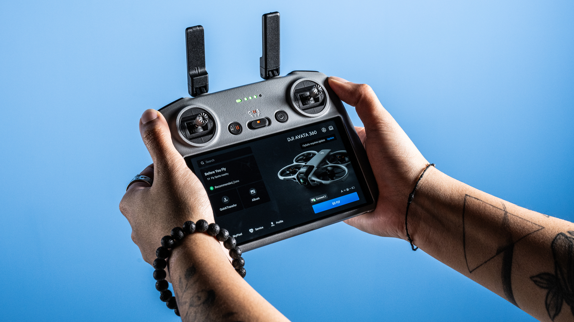 A DJI Avata 360 360-degree drone