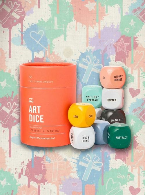 Two Tumbleweeds Art Dice