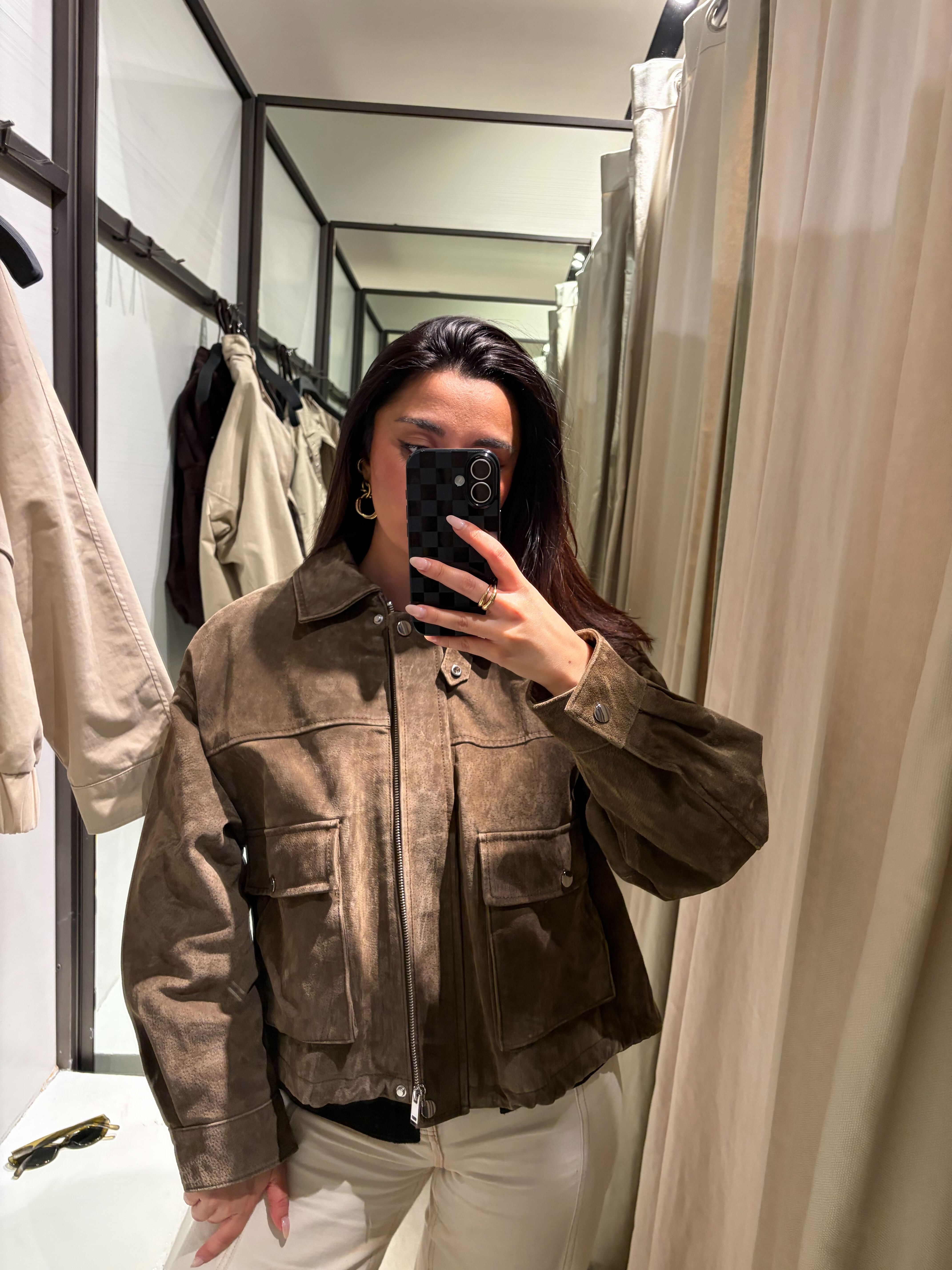 zara suede jacket