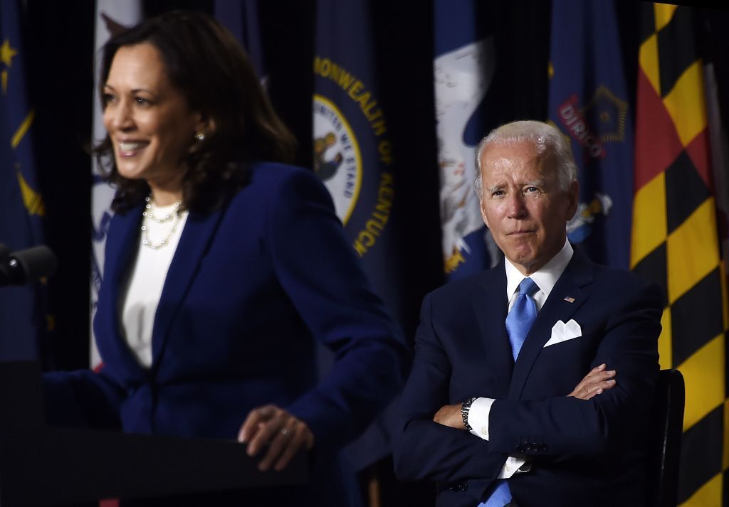 Kamala Harris and Joe Biden