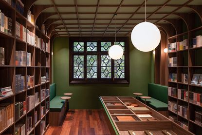 green bookshop at Zhang Taiyan by Tsing-Tien Making
