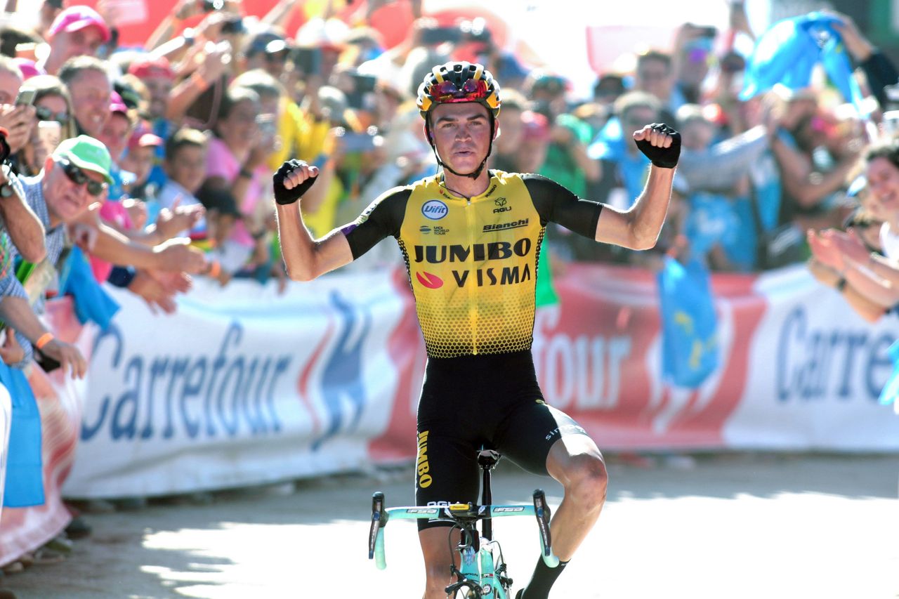 Sepp Kuss (Jumbo-Visma) wins stage 15 at the Vuelta a Espana