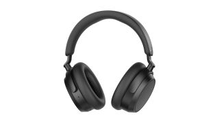 A pair of Sennheiser Accentum Plus headphones in black on a white background.