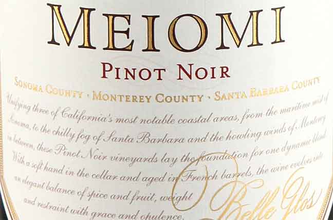 Meiomi, Pinot Noir, California