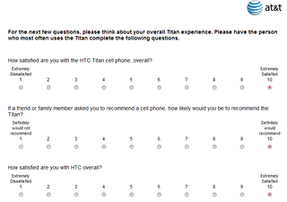 AT&T Survey
