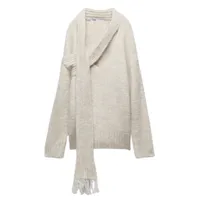 Knit Sweater With Scarf, was £49.99 now £32.99 (34% off) | Zara