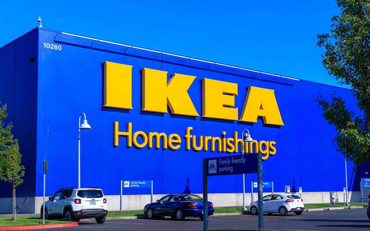 Portland, Oregon - Aug 29, 2018 : IKEA Home Furnishings Store. Located in Cascades Pkwy.