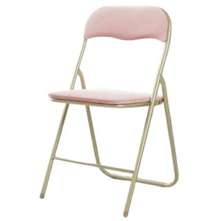 Idea Nuova Velvet Padded Folding Chair