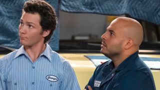 Georgie and Ruben listen to Jim