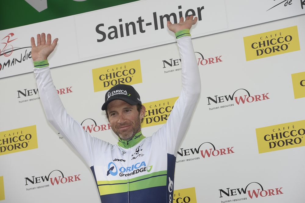 Albasini on the podium.