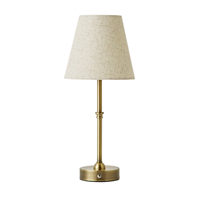 ValueLights, Antique Brass Rechargeable LED Table Lamp