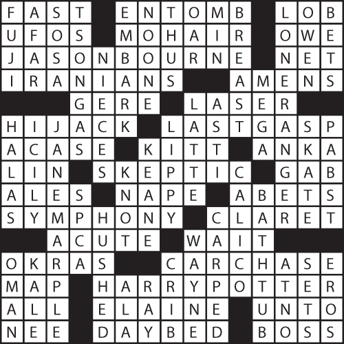 Crossword solution