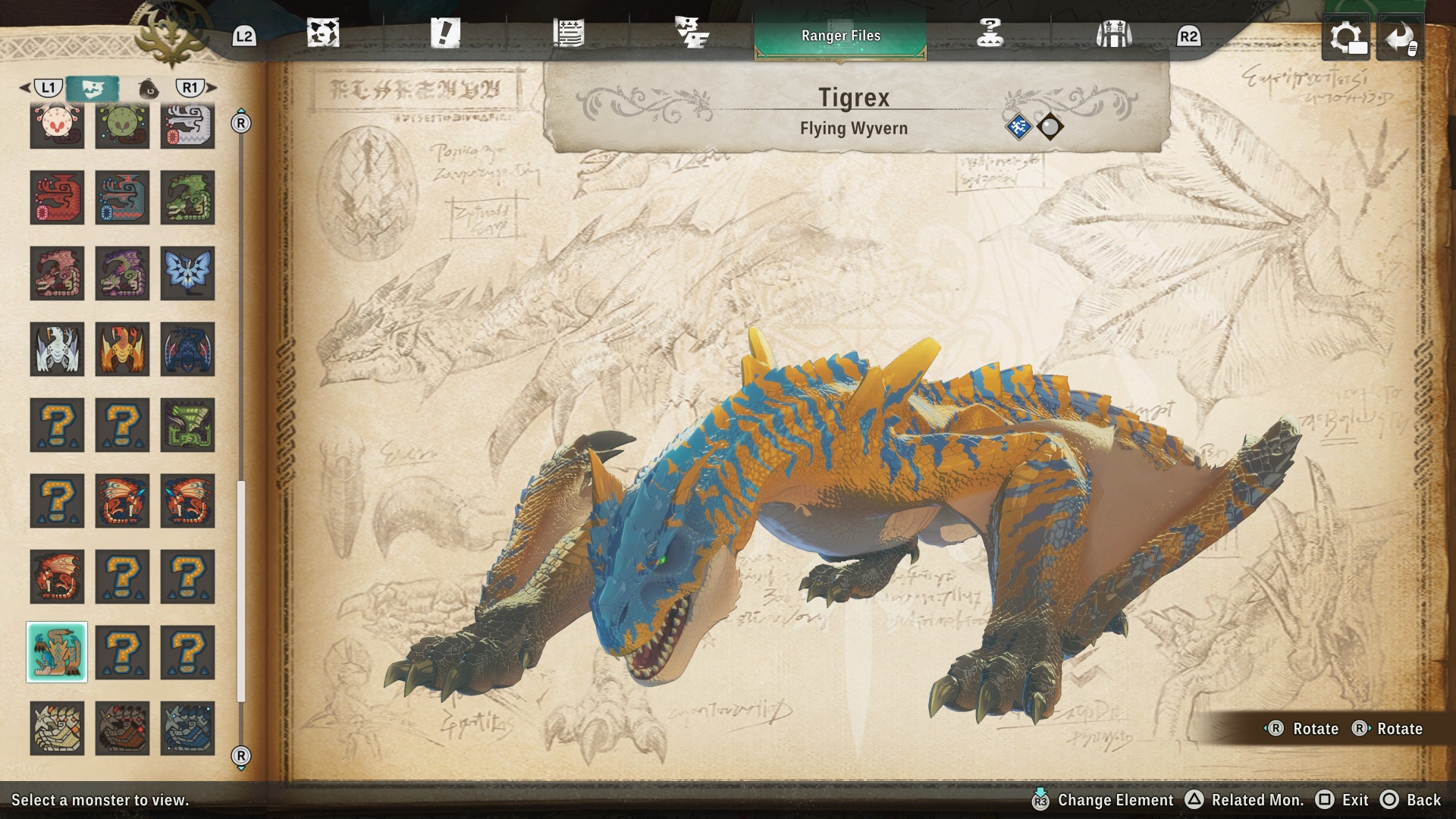 Tigrex, a flying wyvern