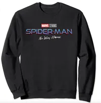 3. Marvel Spider-Man No Way Home Movie Logo Sweatshirt:View on Amazon
