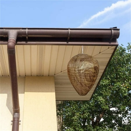 4pcs Waterproof Wasp Nest Decoys Hanging Hornet Deterrents Fake Cloth Wasp Nest Non-Toxic Bee Decoy Deterrent for Home and Garden Outdoors