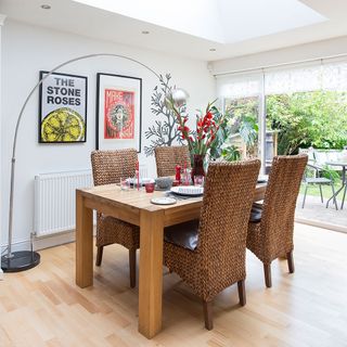 dining area with wooden dining set